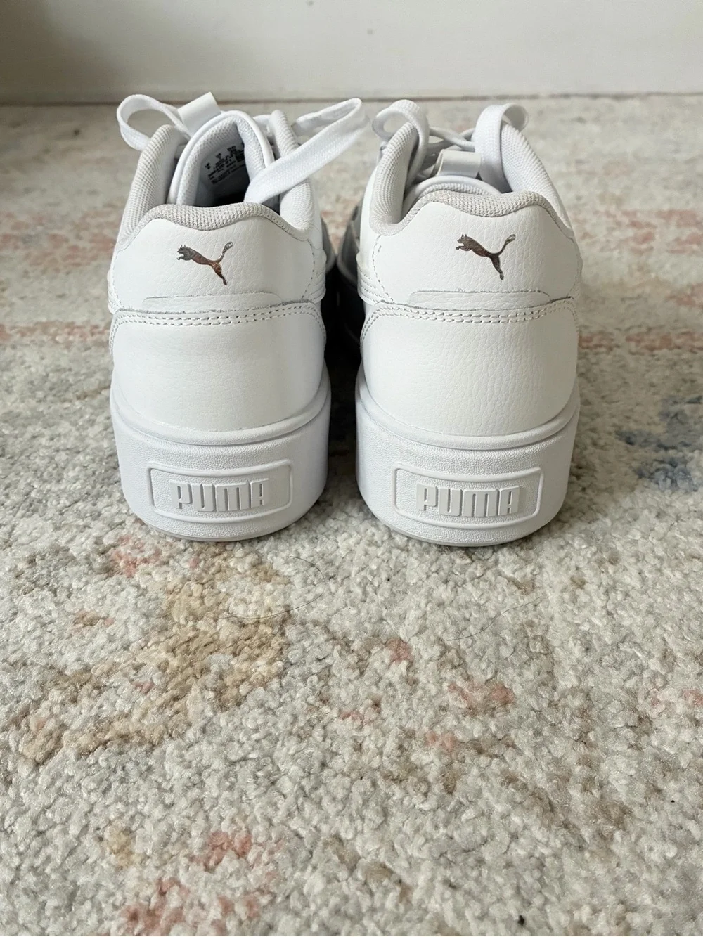 Y2K Style Puma Karmen White Chunky Platform Sneakers - US 7